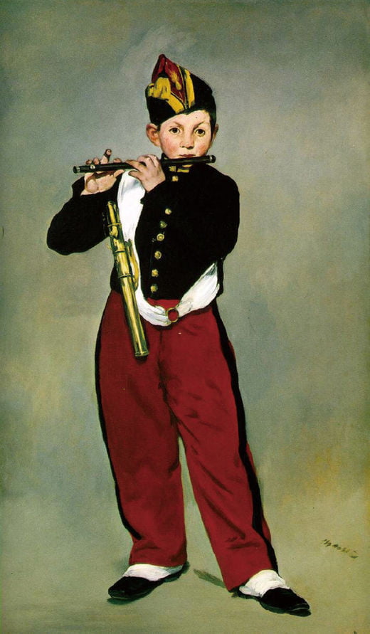 에두아르 마네, 피리 부는 소년, 1866년, 오르세 미술관