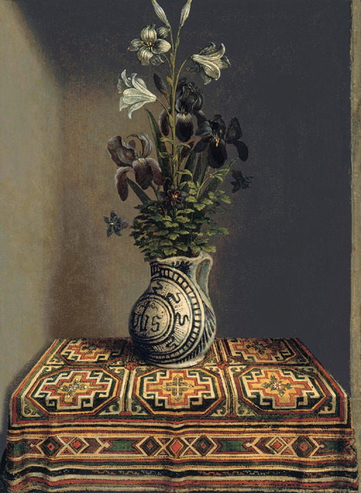 한스 멤링, 꽃병, 1480년, 마드리드 티센보르네미차 미술관