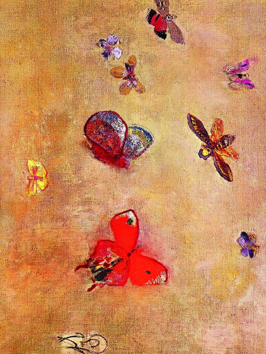 오딜롱 르동, ‘나비들’, 1913년, 개인 소장