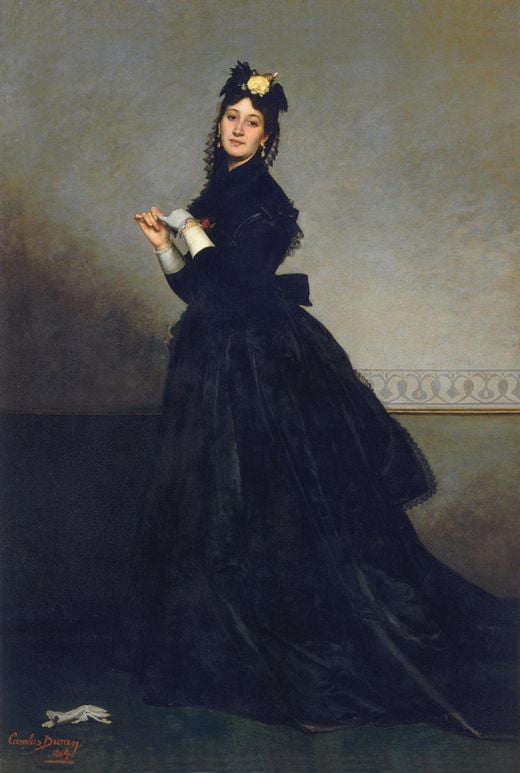 카롤루스-뒤랑, ‘장갑 낀 여인’, 1869년, 오르세 미술관