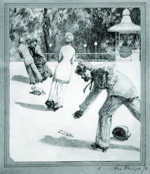 막스 클링어,‘사건’,‘장갑’연작 중 두 번째, 1881년, 라이프치히 미술관