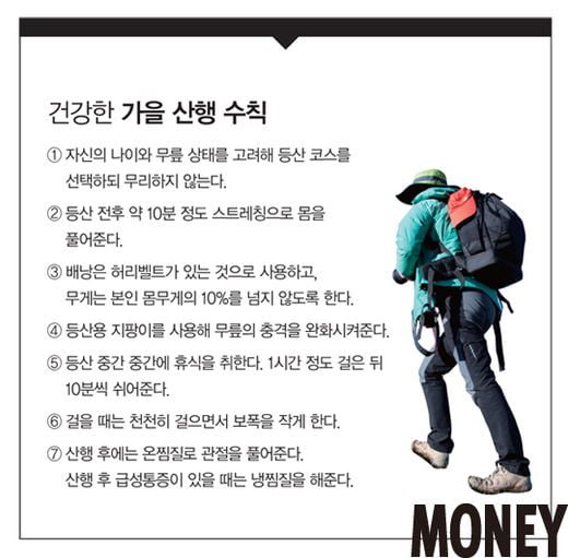 [Retirement health] 가을 등산과 무릎 부상