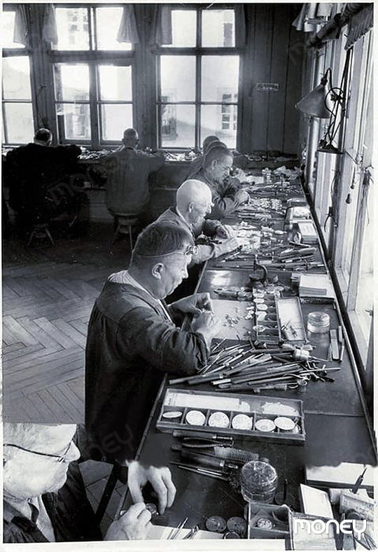 1858년 설립된 초창기 아틀리에 미네르바의 작업실.