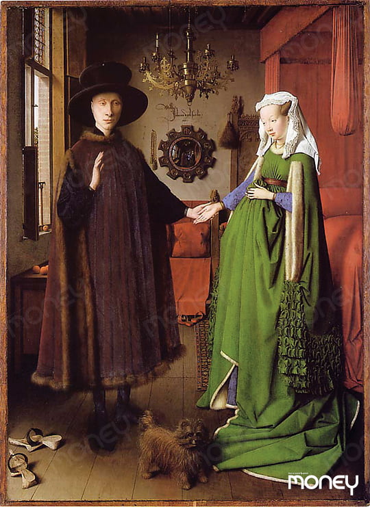 얀 반 에이크, ‘아르놀피니의 결혼’, 1434년, 런던 내셔널갤러리