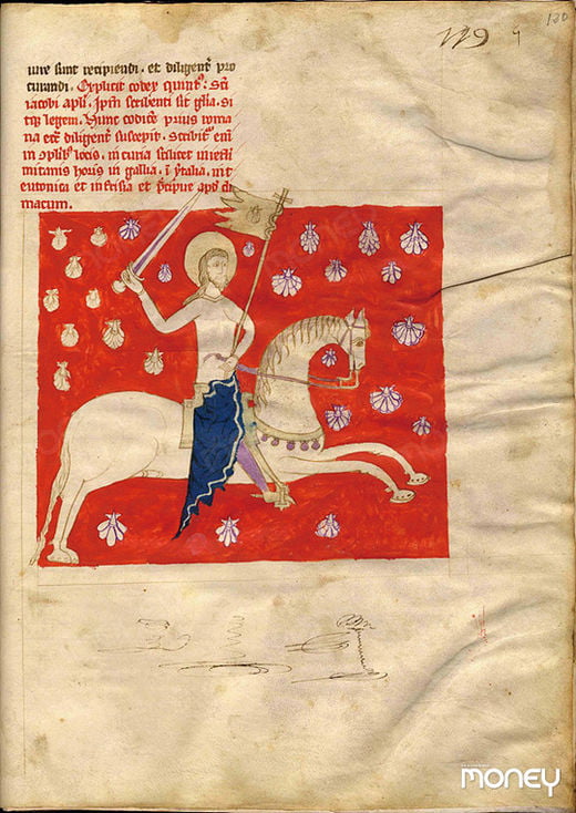 ‘성 야고보’, 코덱스 칼릭스티누스 필사본 삽화, 12세기