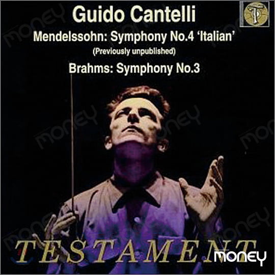 토스카니니가 유일하게 후계자로 지목했던 귀도 칸텔리의 음반 표지.