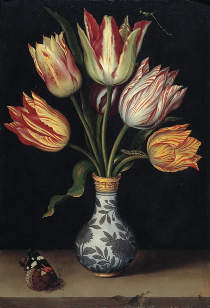 암브로시우스 보스카르트, ‘중국 도자기 꽃병의 튤립’, 1619년경