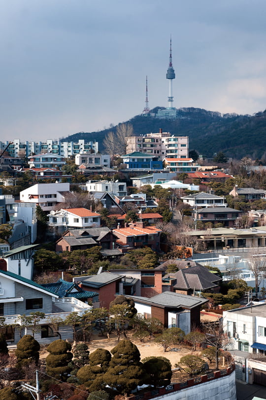 삼성, LG 등 대기업 총수의 저택이 위치한 한남동 단독주택가.