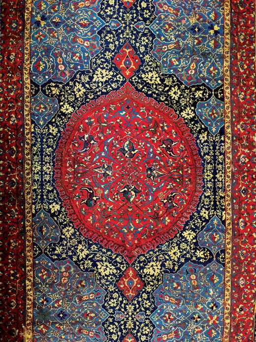 우샤크 카펫, 16세기, 550×1270cm, 아나톨리아, 파리 루브르 박물관
