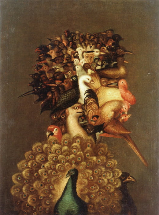 ‘4원소’ 세트 중 ‘공기’, 1566년경, 캔버스에 유채, 개인 소장