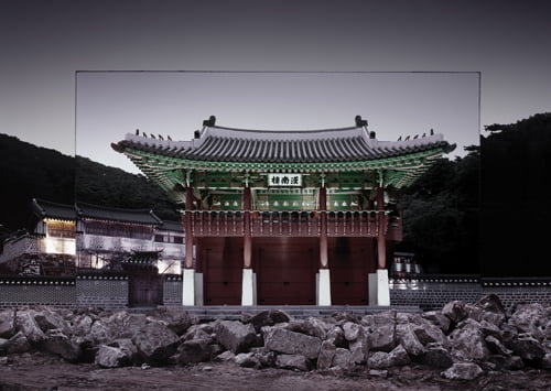 이중 배열, 남한산성(Tandem Sequence, Namhansan Fortress), 2011년, Archival Pigment Print on Korean Paper, 180×241cm