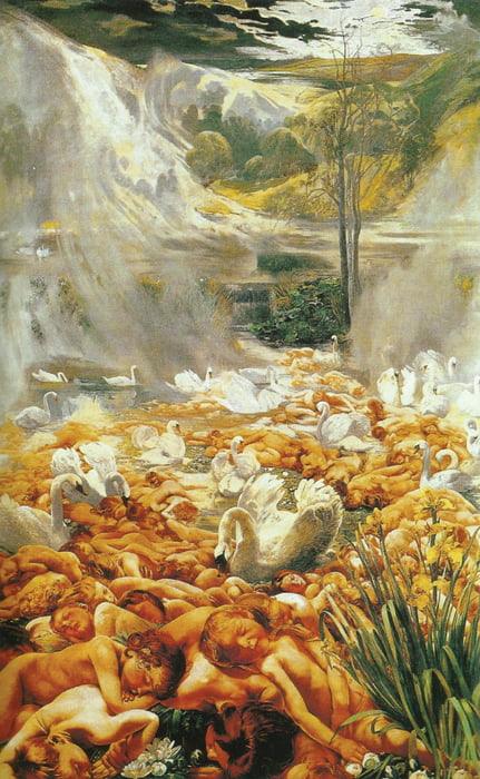 ‘호수, 고요한 물’, 1890~99년, 206×282cm, 캔버스에 유채, 브뤼셀 벨기에 왕립미술관