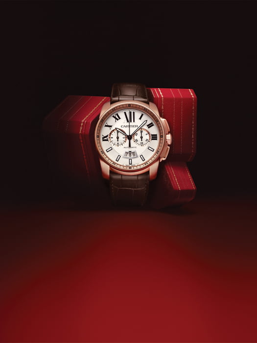 [ON THE COVER] Calibre de Cartier Chronograph watch