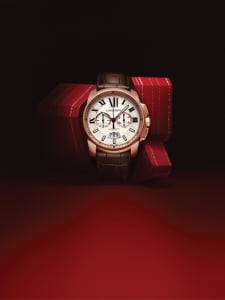 [ON THE COVER] Calibre de Cartier Chronograph watch