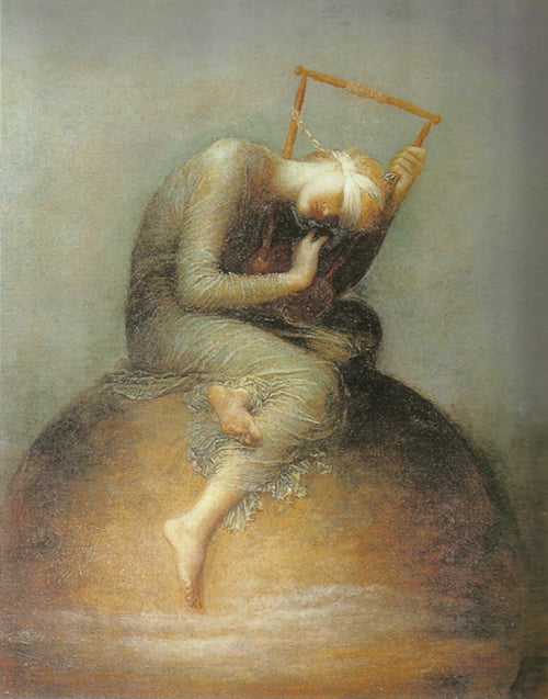 ‘희망’, 1886년, 캔버스에 유채, 141×110cm, 런던 테이트갤러리