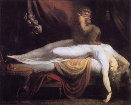 ‘악몽’, 1781년, 캔버스에 유채, 101.6×127cm, 디트로이트 예술원