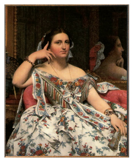 앵그르,[모아테시에 부인의 초상화] 1856년, 120×92cm, 캔버스에 유채, 런던 내셔널 갤러리 소장