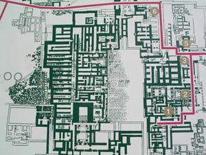 크노소스 궁전의 미로 같은 내부