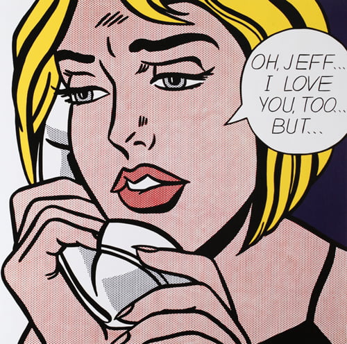 Oh, Jeff. I Love You. But…, 1964년, 캔버스에 오일 마그나, 121.9×121.9cm, 시애틀 개인 소장