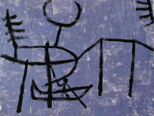 운하에서 뱃놀이 하는 즐거움, 1940년, 마분지에 과슈, 41.5×49.5cm, 하노버 슈프렝겔 미술관