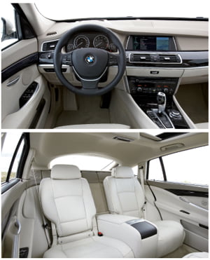 BMW 그란 투리스모는 클래식하면서도 스타일리시한 쿠페 형태의 디자인을 자랑한다.