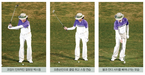 [Golf Lesson] 백스윙, 코킹 각도 자연스럽게 유지