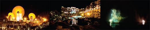 롯데호텔제주는 세계적으로 유명한 리조트 호텔인 남아프리카공화국의 ‘The Palace of the Lost City’를 모델로 지어져 안팎이 완벽하게 다른 분위기다. 겉은 리조트풍으로, 안은 한국적인 고풍스러운 호텔로 꾸며져 있다.