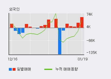 '디와이' 52주 신고가 경신, 전일 외국인 대량 순매수