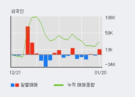 '디와이피엔에프' 52주 신고가 경신, 전일 외국인 대량 순매수