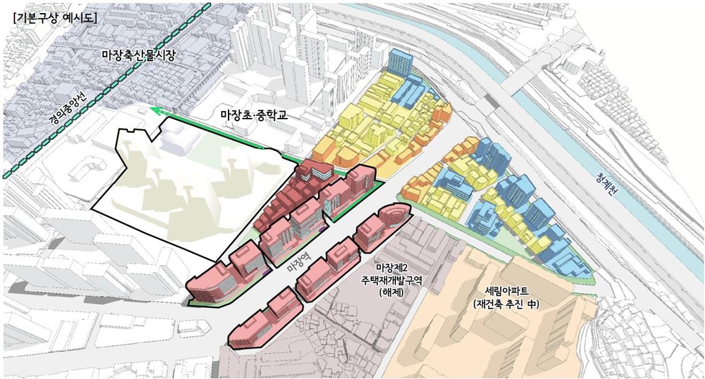 서울 마장역세권·금남시장 지구계획, 이달말 결정고시