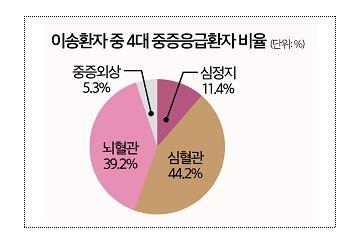 작년 119구급대 이송 환자 13% 감소…코로나19 영향 있는 듯