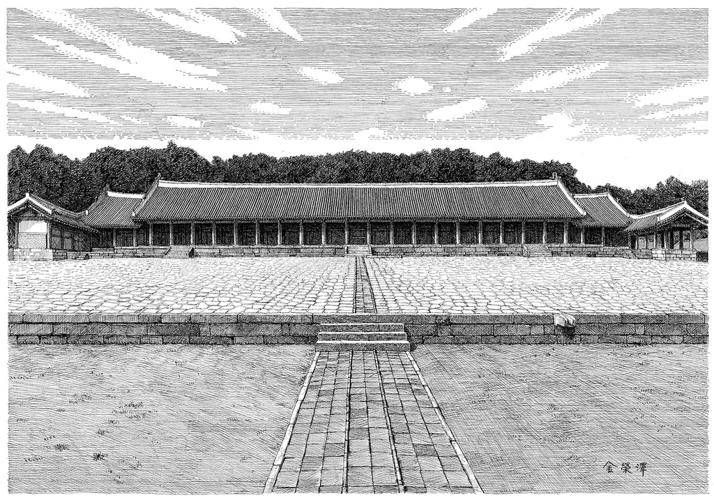한국의 아름다움 담은 '기록펜화 거장' 김영택의 화업