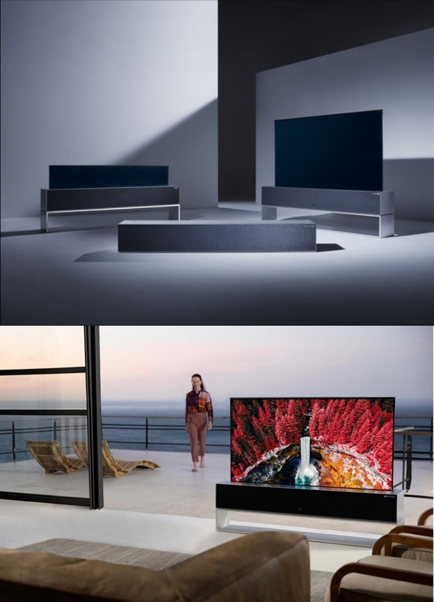 온라인 CES 하다보니…중국업체, LG 롤러블 TV 사진 도용했나