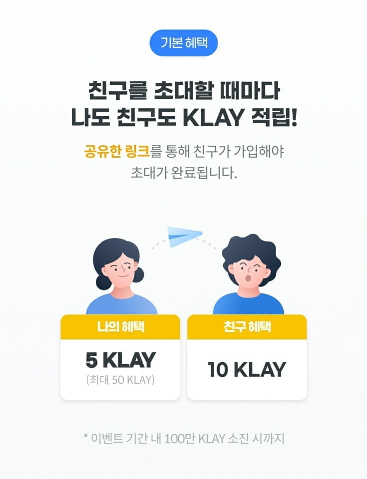 카카오 블록체인 기업 그라운드X, 클레이 보상 친구초대 이벤트