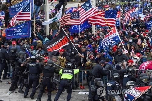 미국 의회난동 후 "의회경찰 38명·주방위군 170명 확진"