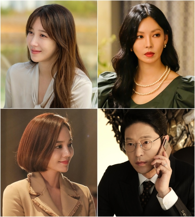 '펜트하우스' 배우 이지아(왼쪽 위부터 시계방향), 김소연, 엄기준, 유진/ 사진=SBS 제공