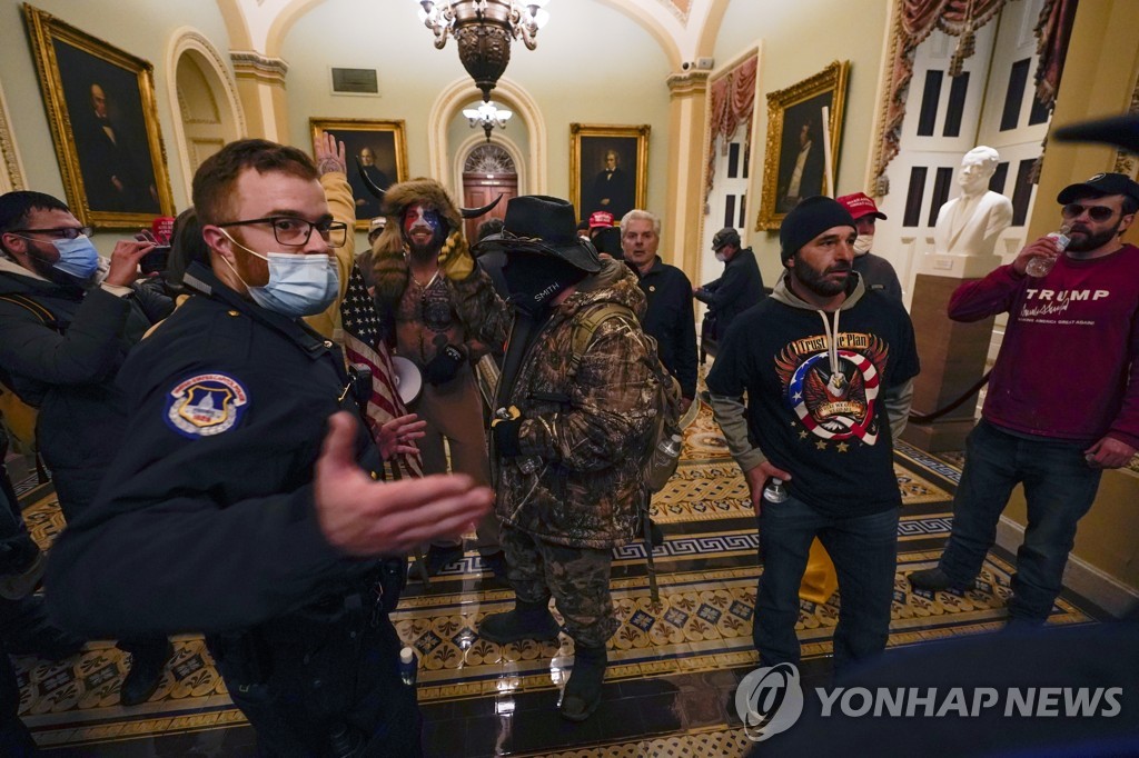 "미 의회서 여성 1명 가슴에 총 맞아 중태…경찰관들 부상"(종합)