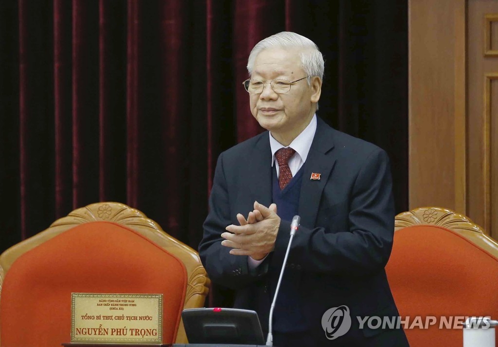 베트남 서열 1위 쫑 공산당 서기장 3연임 성공 '최장수'(종합)