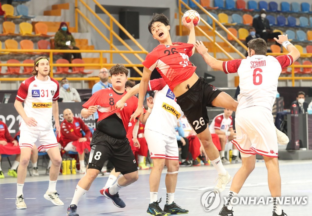 한국, 세계남자핸드볼 선수권대회에서 32개국 중 31위