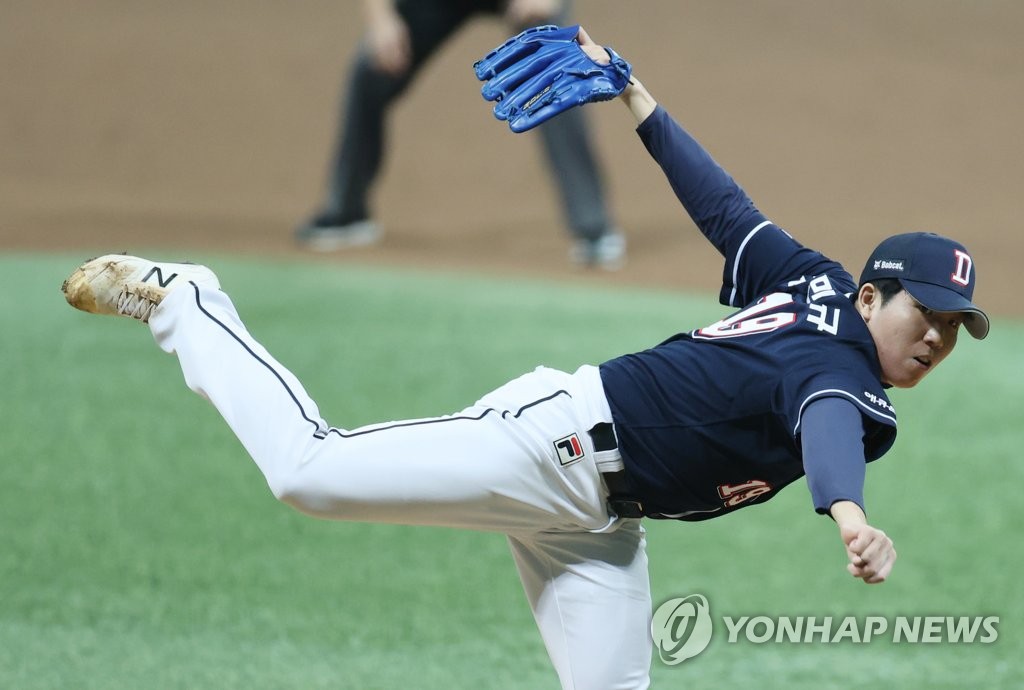 두산 김민규 "NC 송명기와 다시 붙으면, 그땐 꼭 이겨야죠"