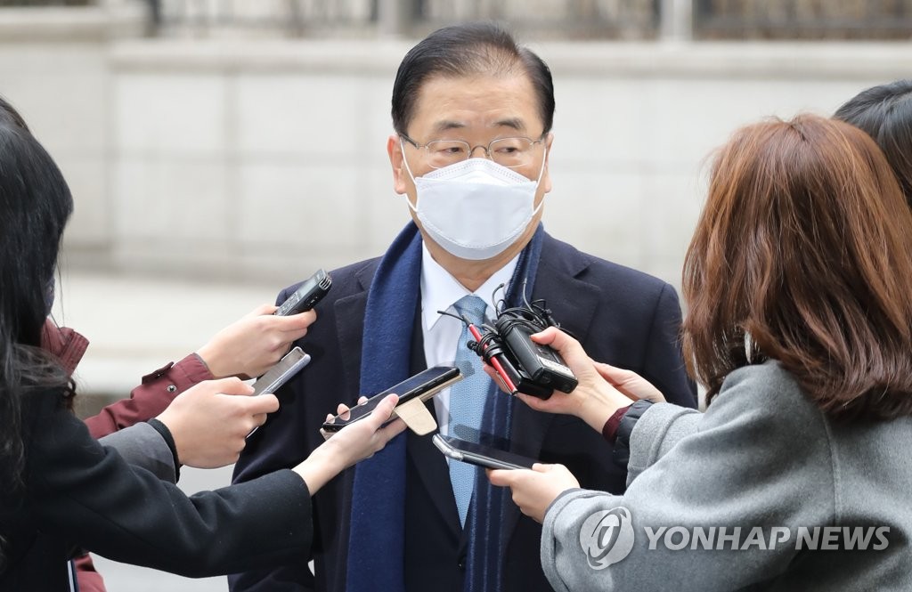 정의용 외교장관 후보자 "막중한 책임감 느껴"…청문회 준비착수(종합)