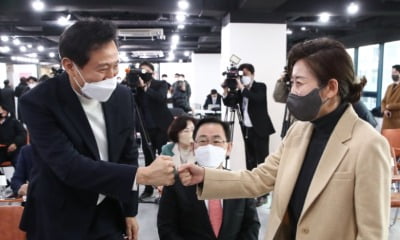 서울시장 출마 나경원 vs 오세훈 신경전에 野 '전전긍긍'
