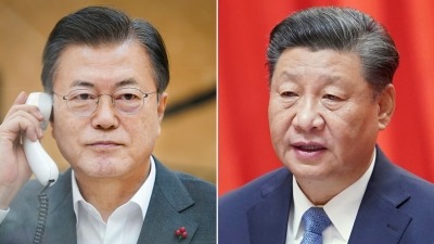 文 대통령-시진핑, 새해 첫 통화…"경제·인적 교류 활성화"