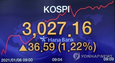 '코스피 3,000시대' 동학개미가 주도…올해도 '나홀로' 매수