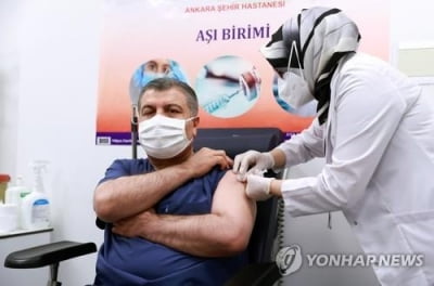 터키, 중국산 코로나19 백신 접종 시작…의료진 우선