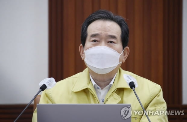 정총리 "국산1호 치료제, 내달초 현장투입 기대"