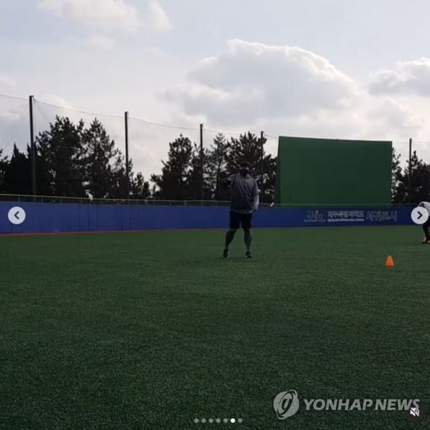 류현진, 2주 제주도 훈련 종료…70ｍ 캐치볼+가벼운 피칭