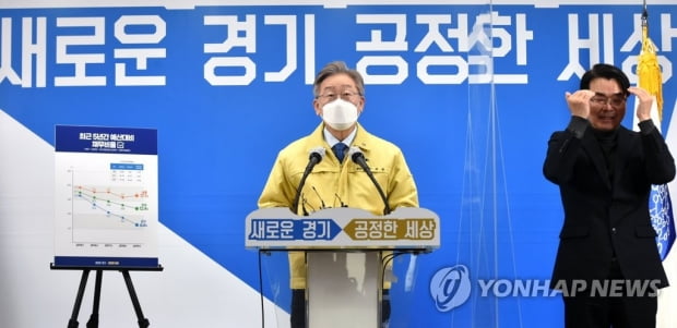 이재명 "인구 최다 경기도 100만명당 확진자 전국 3위 유지"