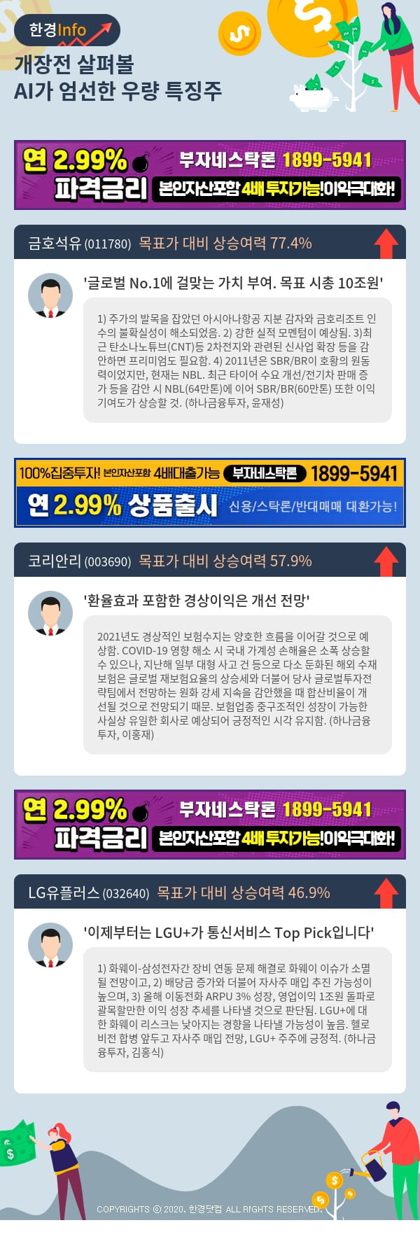 [포커스]개장전 살펴볼 AI가 엄선한 우량 특징주