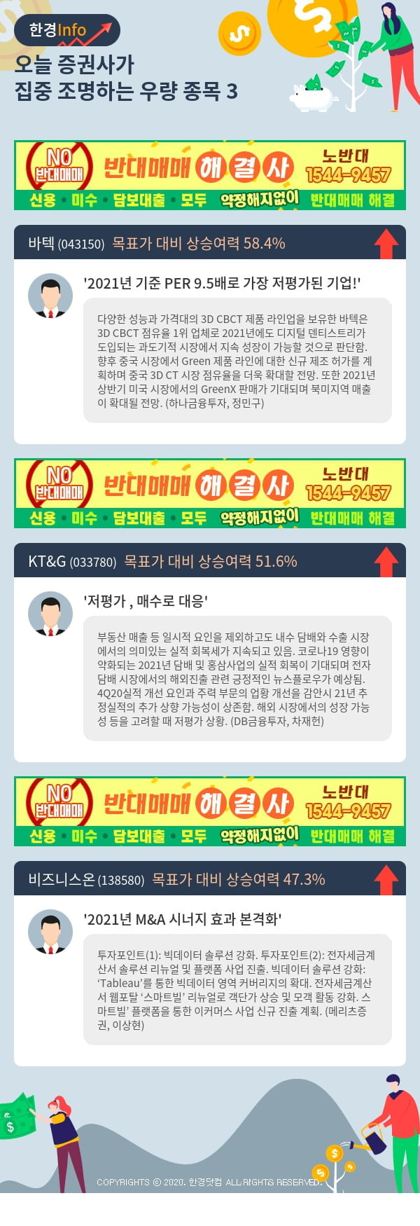 [포커스]오늘 증권사가 집중 조명하는 우량 종목 3